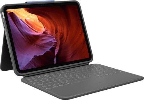 Logitech Rugged Folio tangentbordsdocka iPad 10 Grå DE