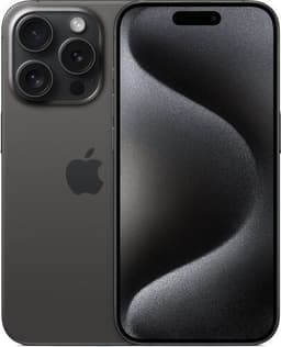 iPhone 15 Pro 128 GB Dual-SIM (eSIM, Nano-SIM) Svart titan