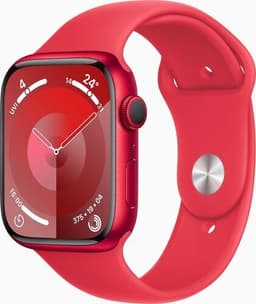 Apple Watch Series 9 Aluminium 45 mm (2023) GPS röd Sportband röd M/L