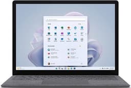 Microsoft Surface Laptop 5 i7-1265U 13.5" 8 GB 256 GB SSD 2256 x 1504 Touch Bakgrundsbelyst tangentbord platinum Win 11 Pro DE