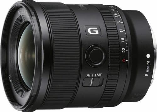 Sony FE 20mm 1.8 G Svart