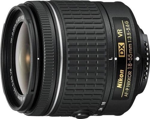 Nikon AF-P DX 18-55mm 3.5-5.6 G VR svart