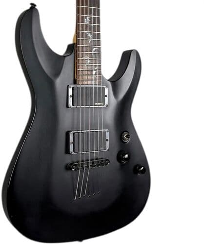 Schecter Damien-6 2008 - Matte Black matt svart