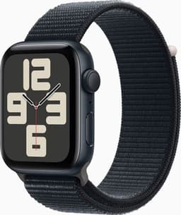 Apple Watch SE 44 mm (2022) GPS Midnatt Sport Loop Midnatt