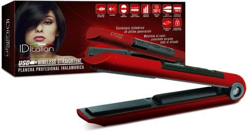 Italian Design USB Wireless Hårplättare röd