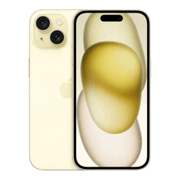 iPhone 15 128 GB / Bra skick / Gul