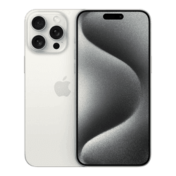 iPhone 15 Pro 128 GB / Bra skick / Vit