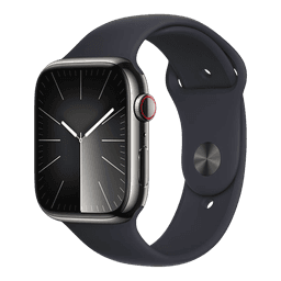 Apple Watch Series 9 (2023) GPS - Aluminium/Sport Band 45 mm / Bra skick / Svart