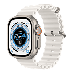Apple Watch Ultra 4G - Titanium/Ocean band 49mm / Utmärkt skick / Titanium Vit