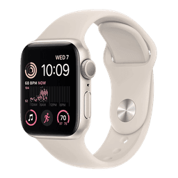 Apple Watch SE 2nd Gen (2022) GPS - Aluminium/Sport Band 40mm / Utmärkt skick / Starlight