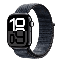 Apple Watch Series 10 GPS- Aluminium/Sport Loop 46 mm / Bra skick / Svart