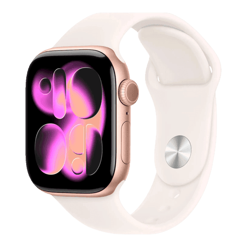 Apple Watch Series 11 (2025) GPS+Cellular - Aluminium/Sport Band 42 mm / Nyskick / Roseguld