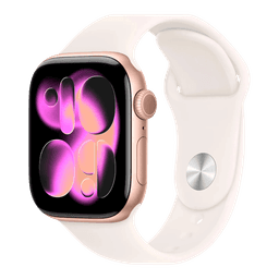 Apple Watch Series 11 GPS+Cell - Aluminium/Sport Band 42 mm / Nyskick / Roseguld