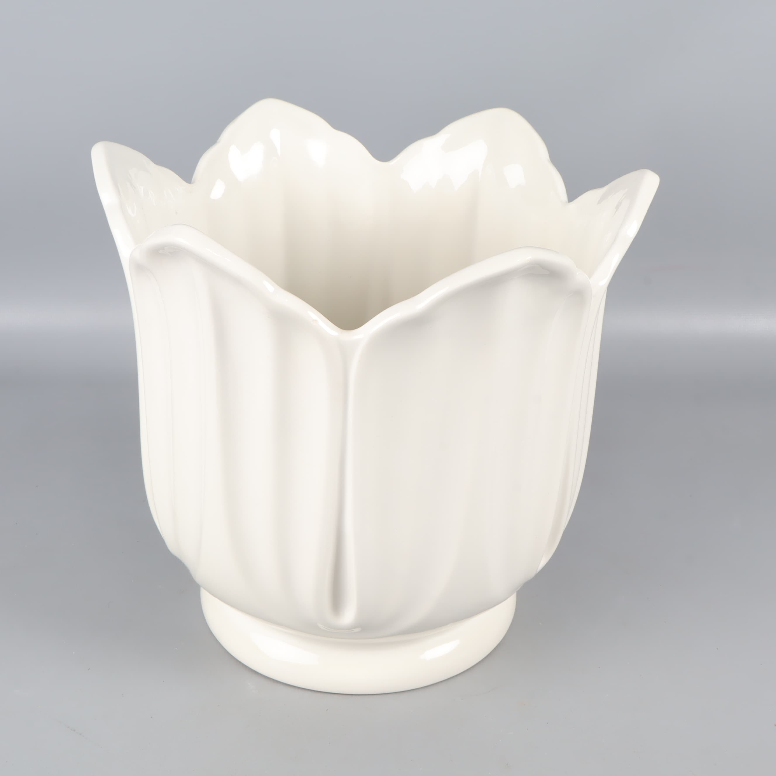 IKEA Vit blomformad vas