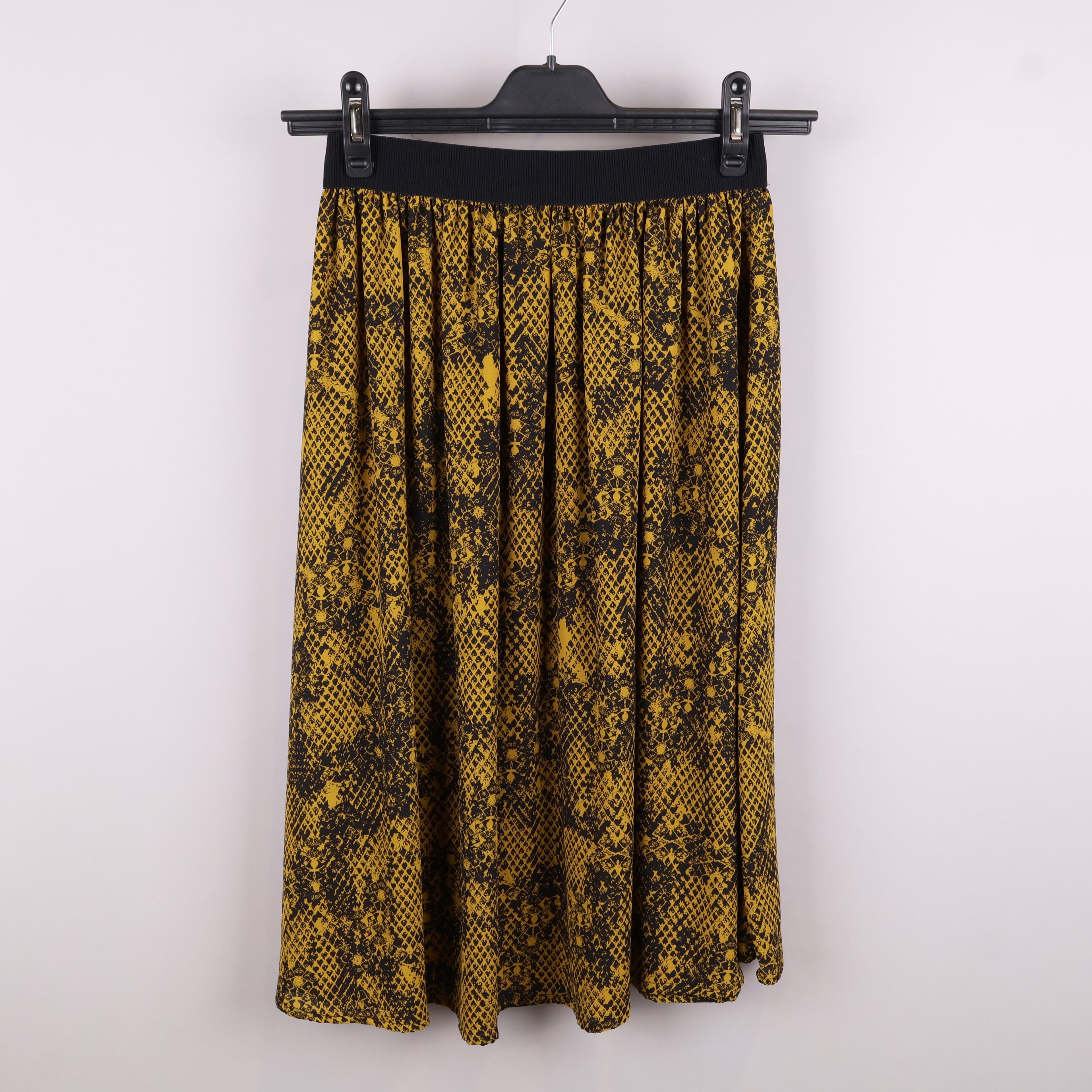 Mönstrad kjol med resår