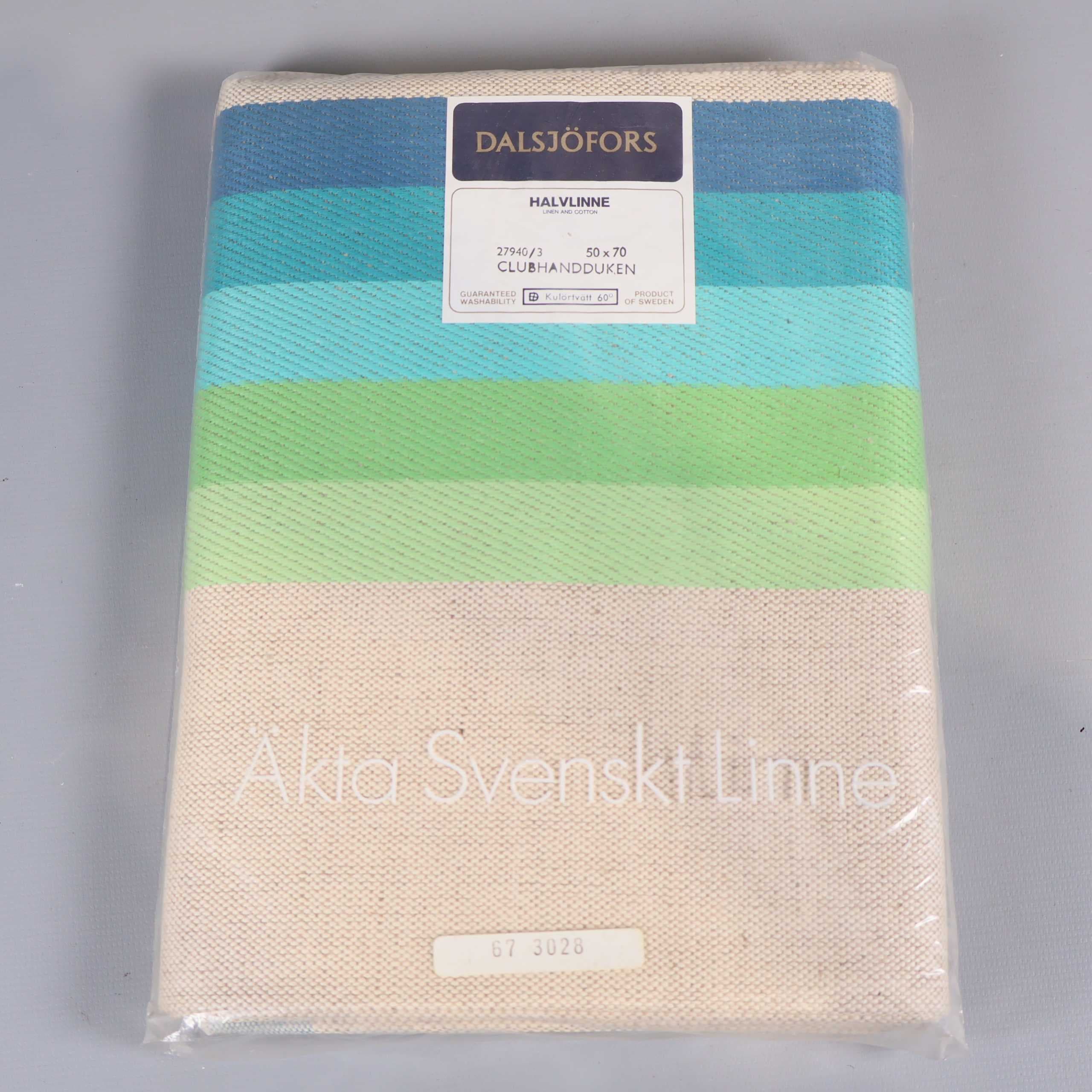 Dalsjöfors Linne handdukar oklippta & ofållade i original förpackning 6st