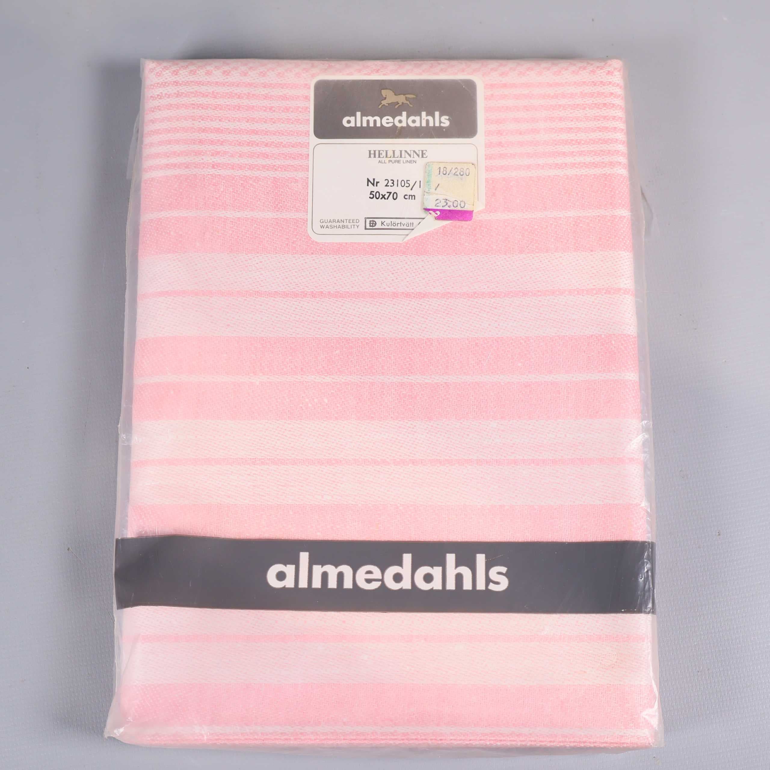 Almedahls Linne handdukar oklippta & ofållade i original förpackning 6st