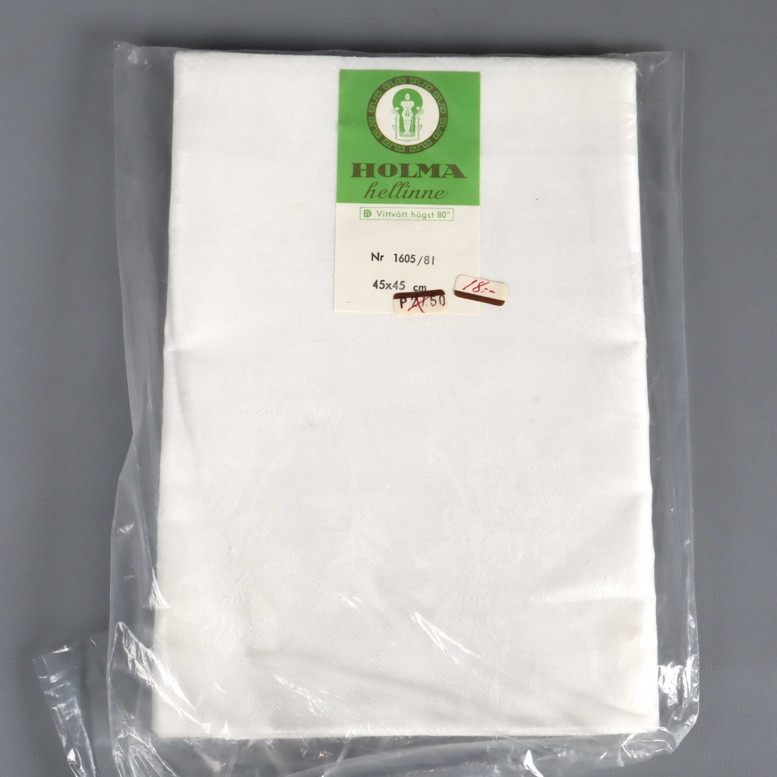 Holma Linne servetter oklippta & ofållade 6st