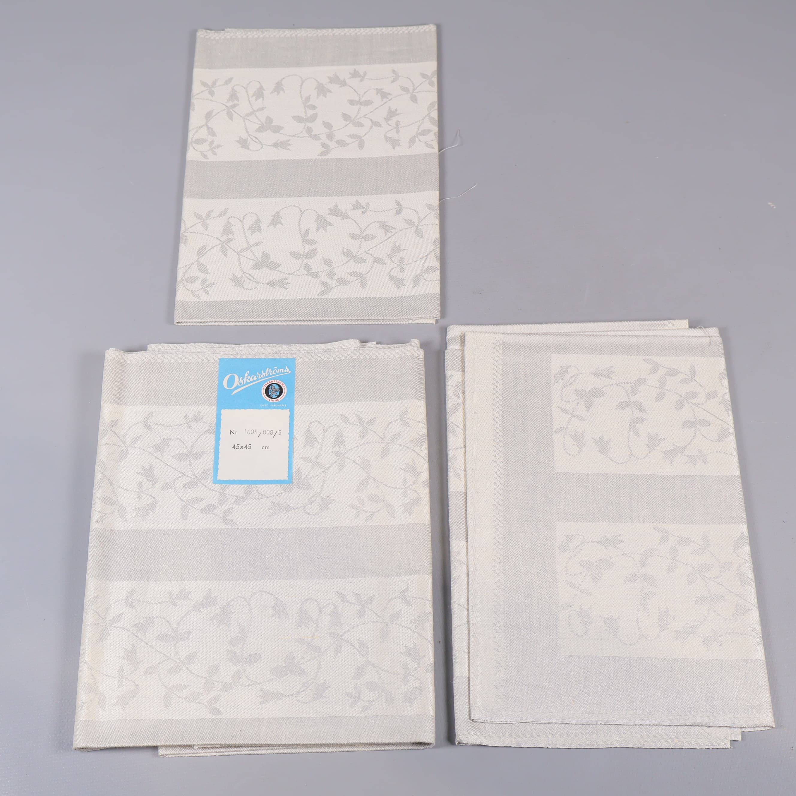 Oskarströms Linne servetter oklippta & ofållade 6st