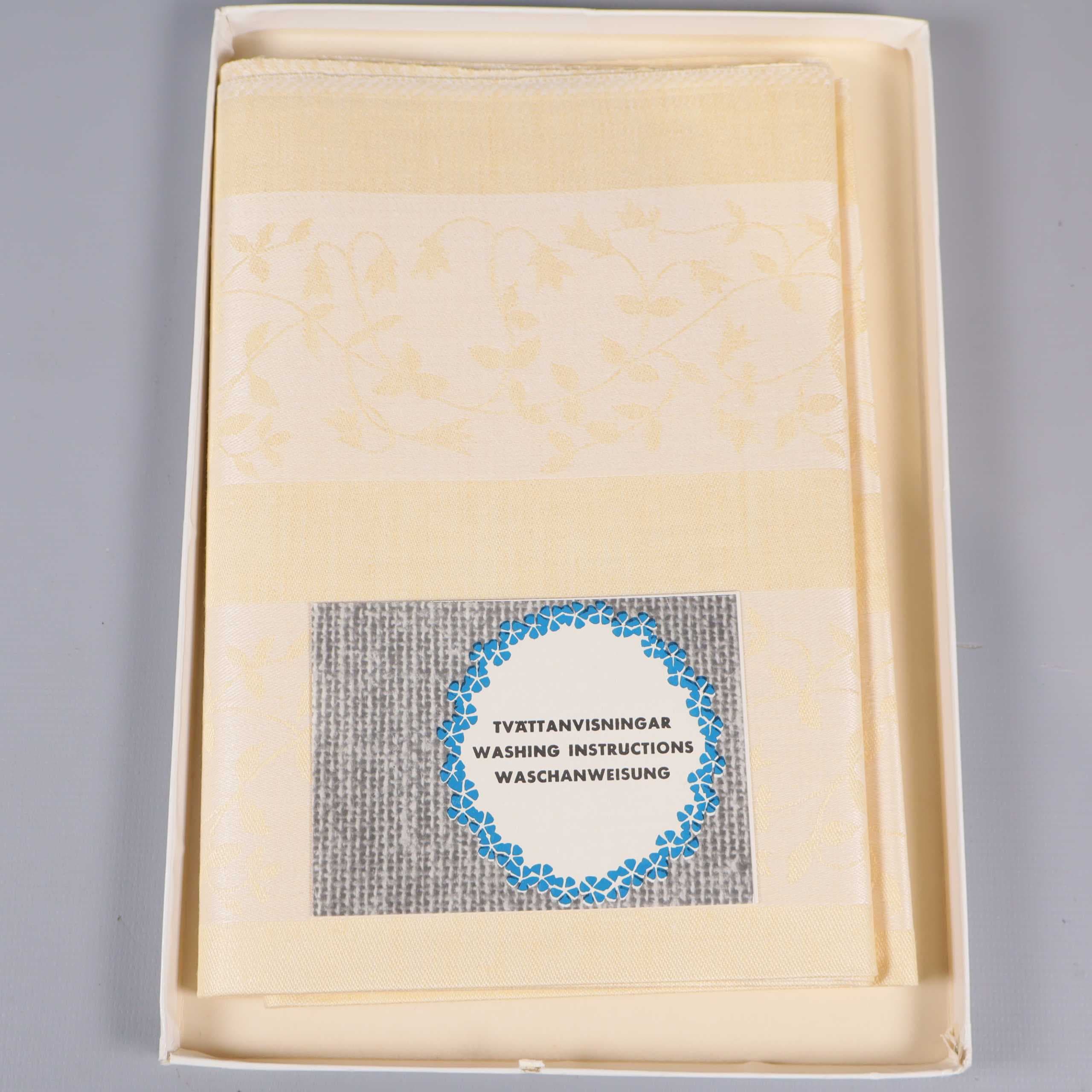 Oskarströms Linne servetter gula oklippt & ofållade 6st