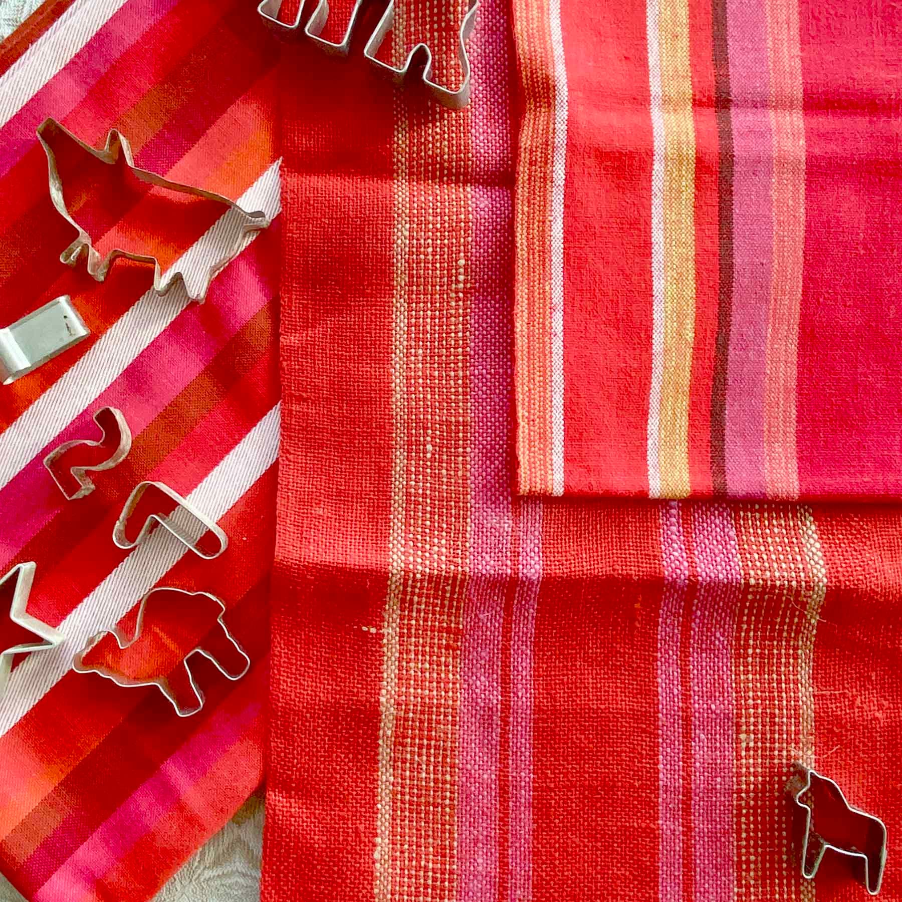 Röda Löpare med ränder