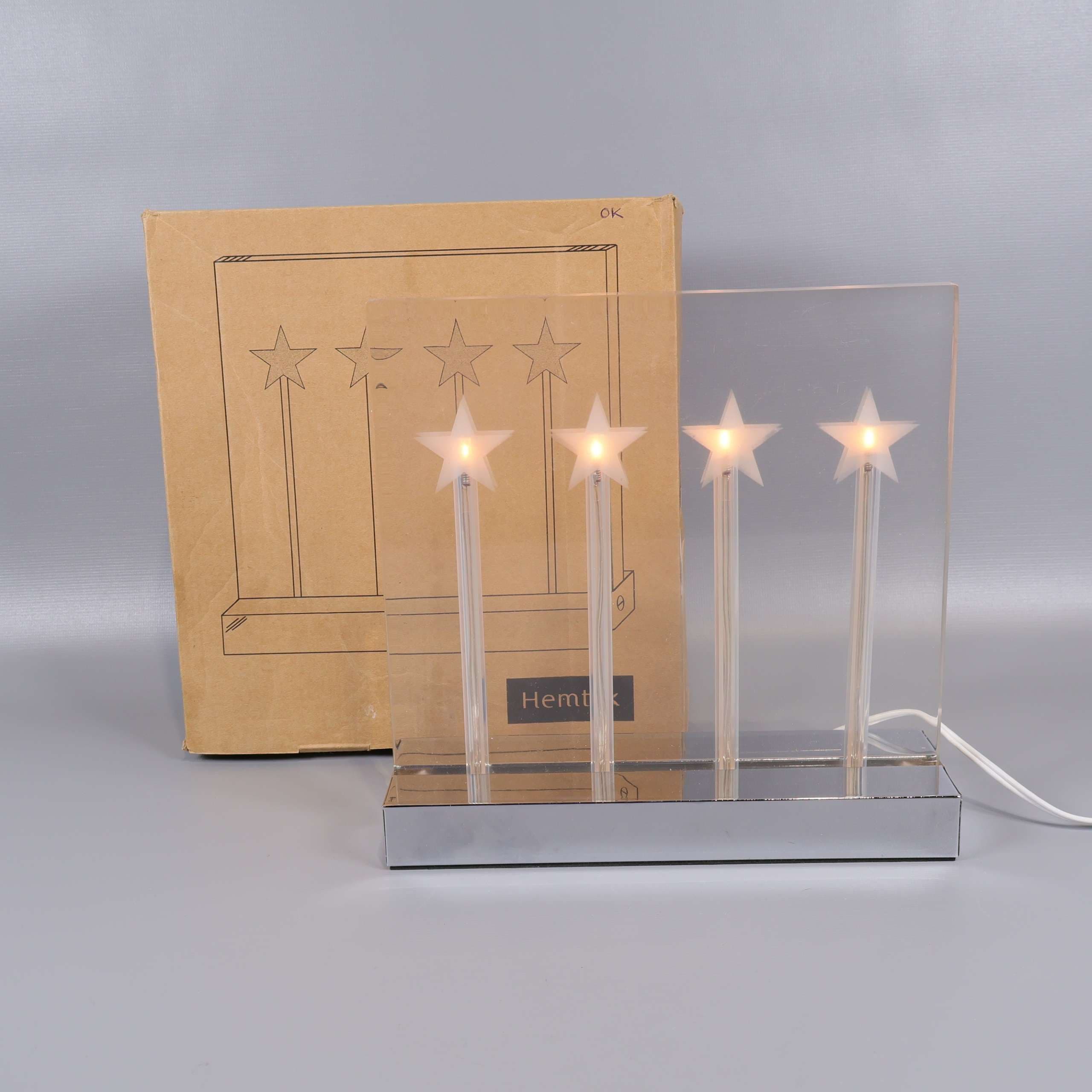 Hemtex modern elektrisk adventsljusstake - REA!