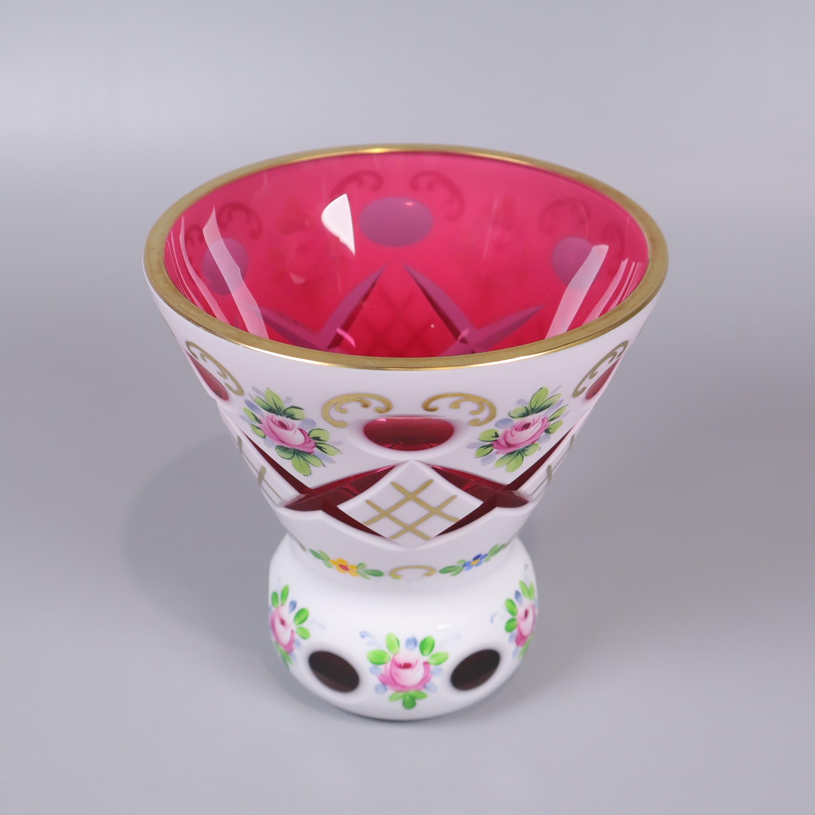 Bohemia - Handmålad vas i glas