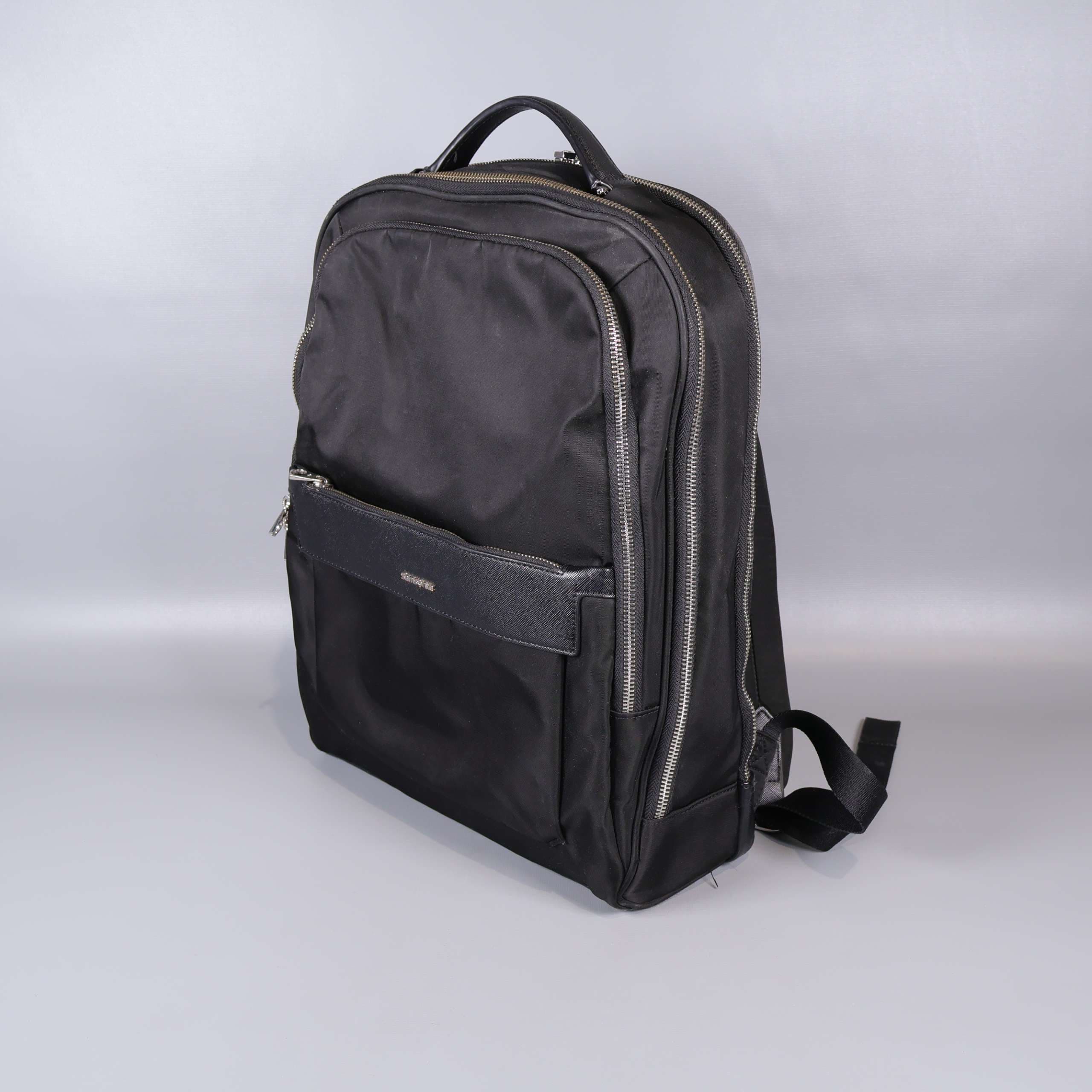 Samsonite rymlig svart dator ryggsäck med flera fack