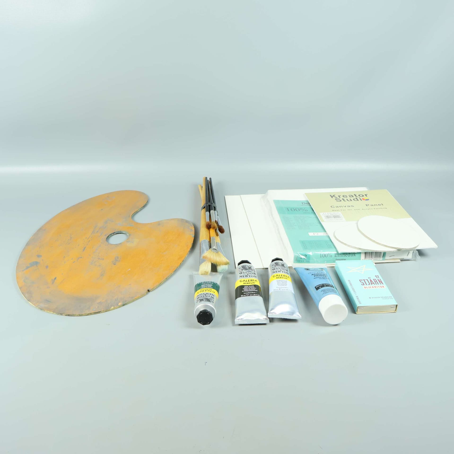 Målarset - Winsor & Newton - Akrylfärg - Oljekritor