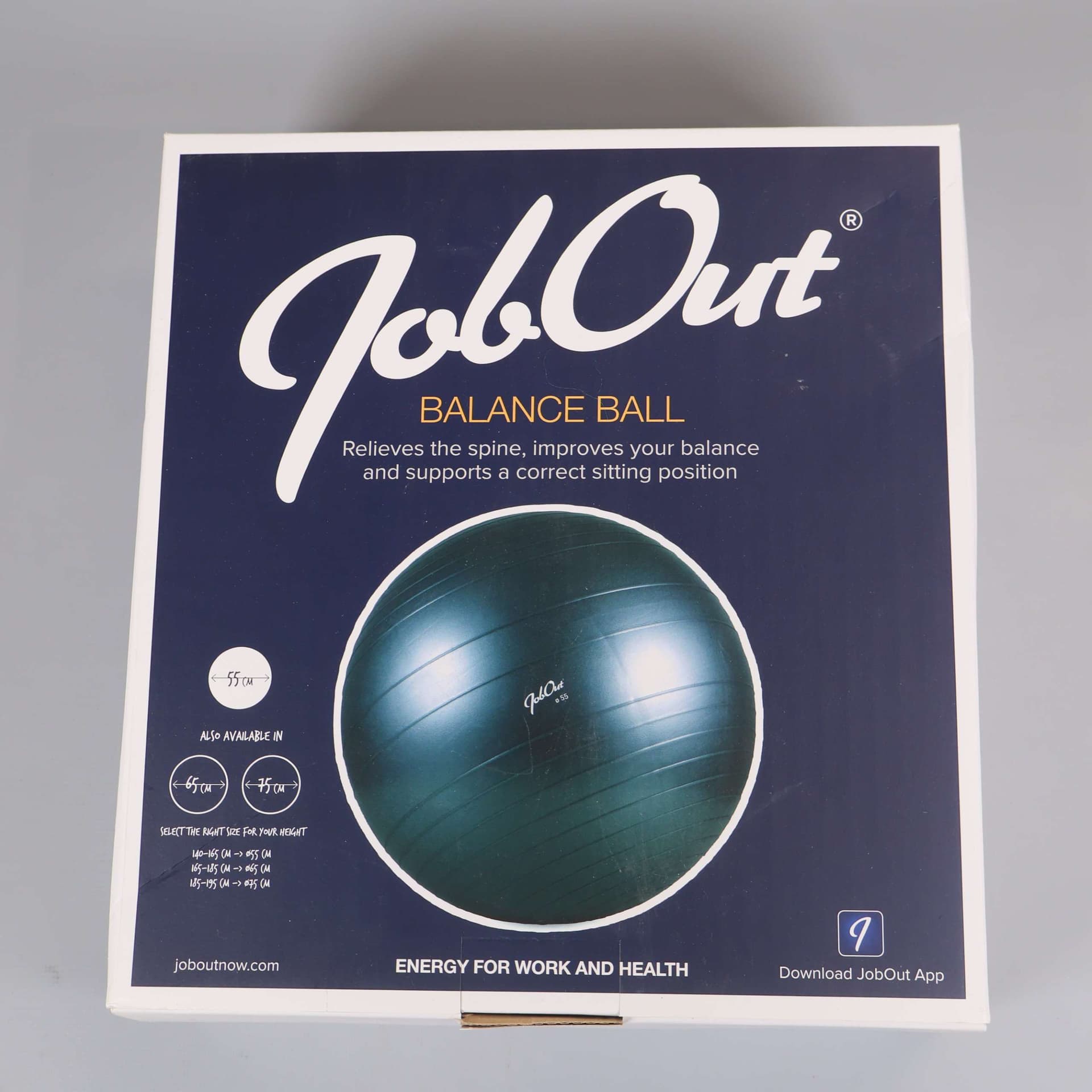 Balansboll med pump ergonomisk design