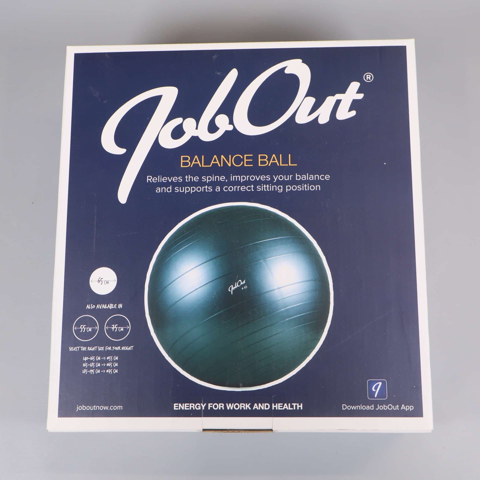Balansboll med pump ergonomisk design
