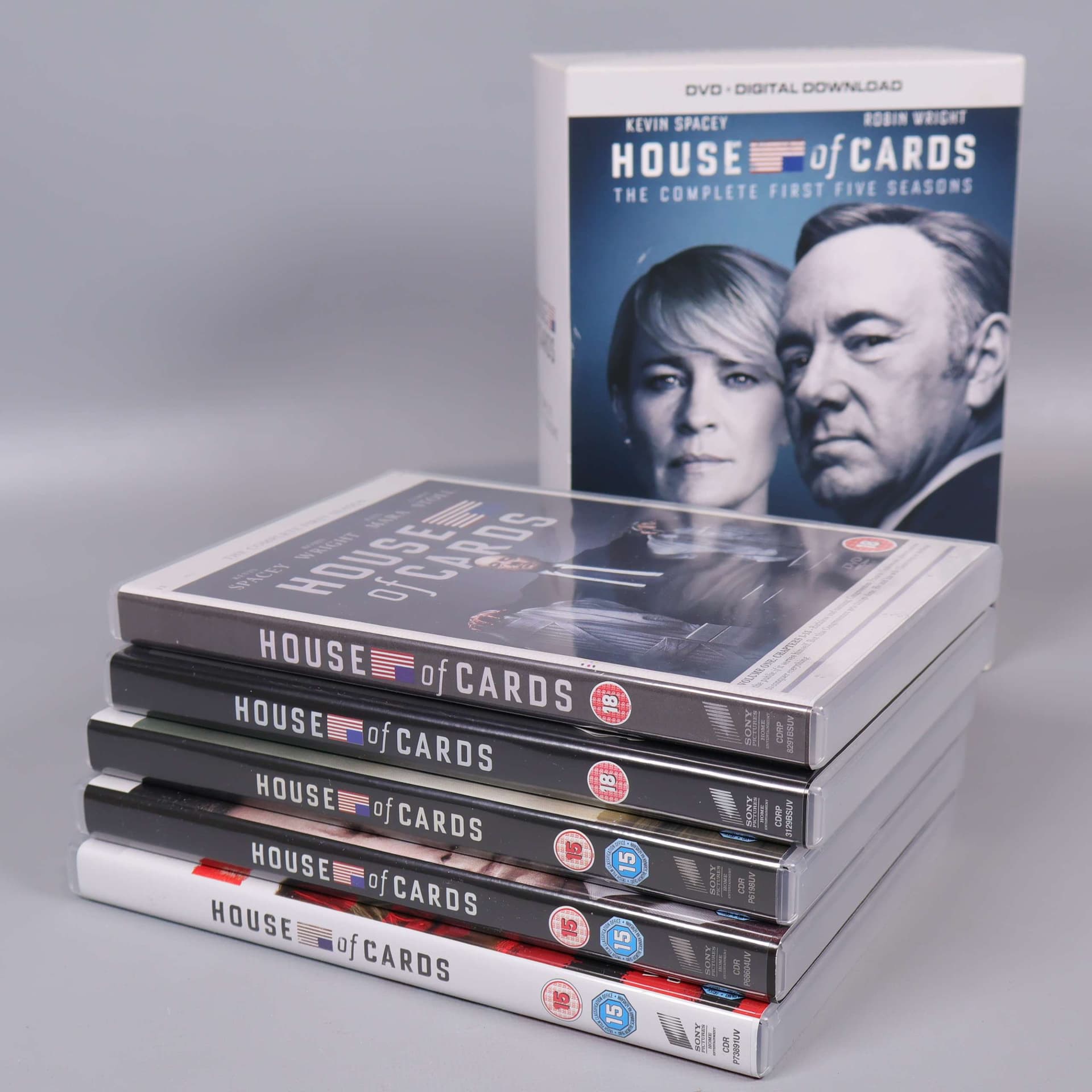 House of Cards dvd-box - säsong 1-5 - 20 skivor