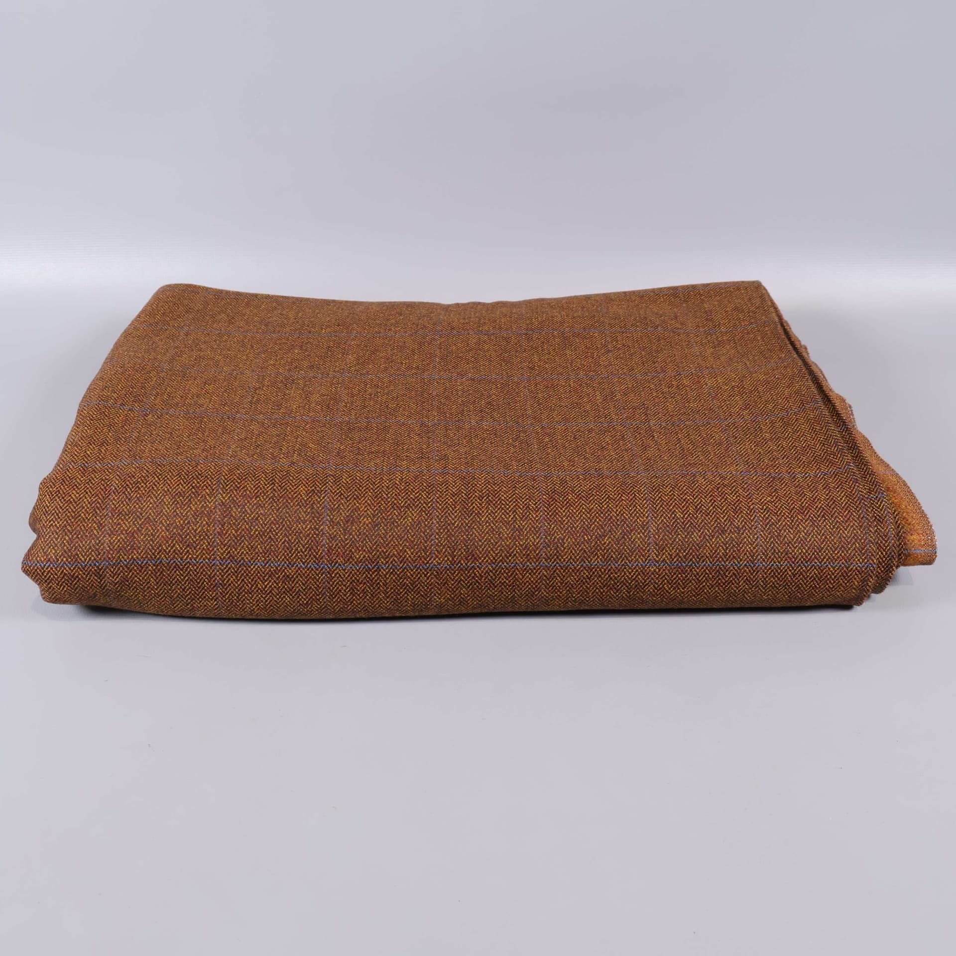 Vintage ull rutigt tygstycke - 4m