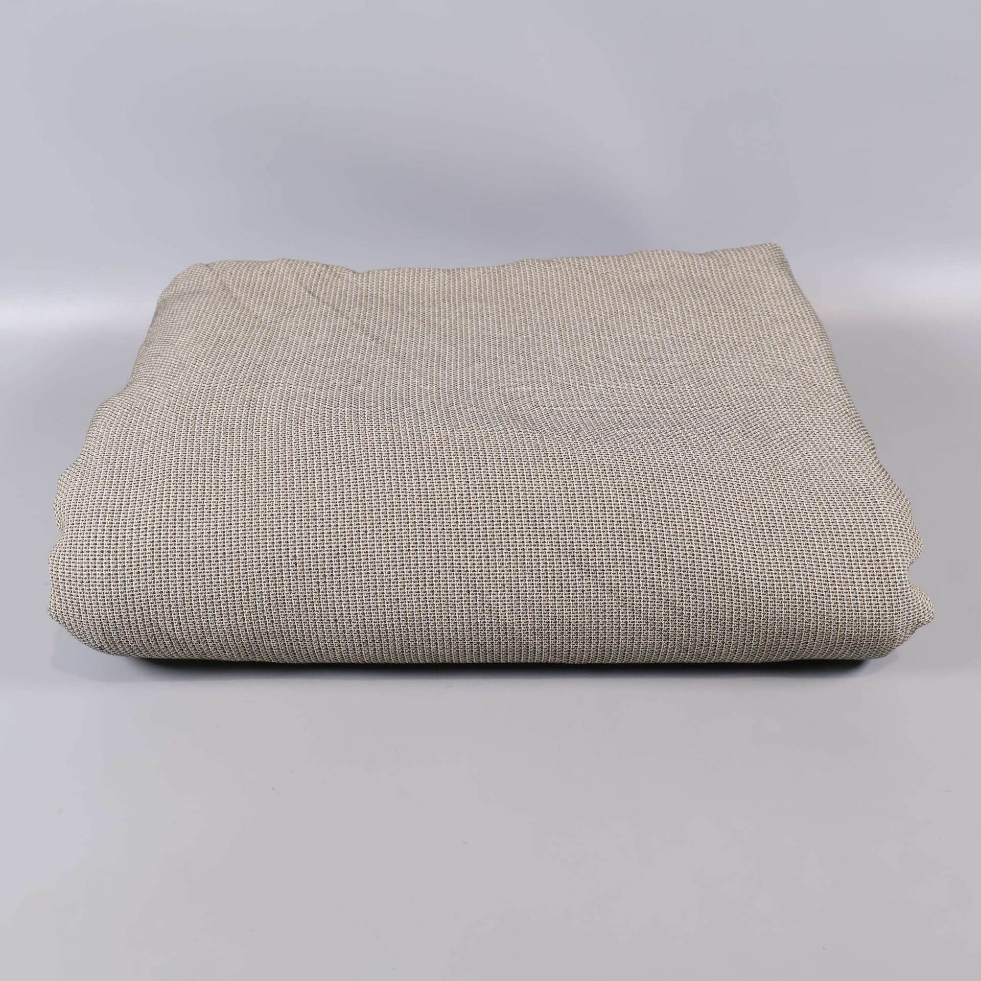 Vintage våfflad beige-grå textilmetervara - 4m