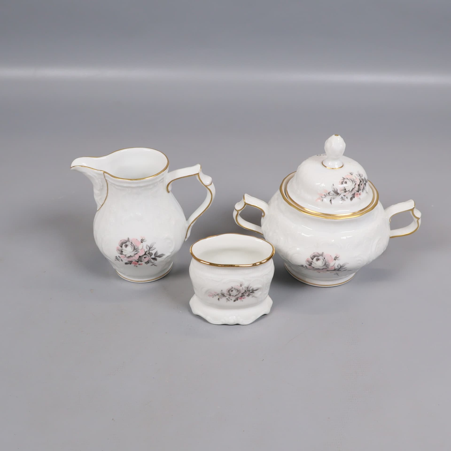 Rosenthal - Kaffeservis - Grey rose - Sanssouci