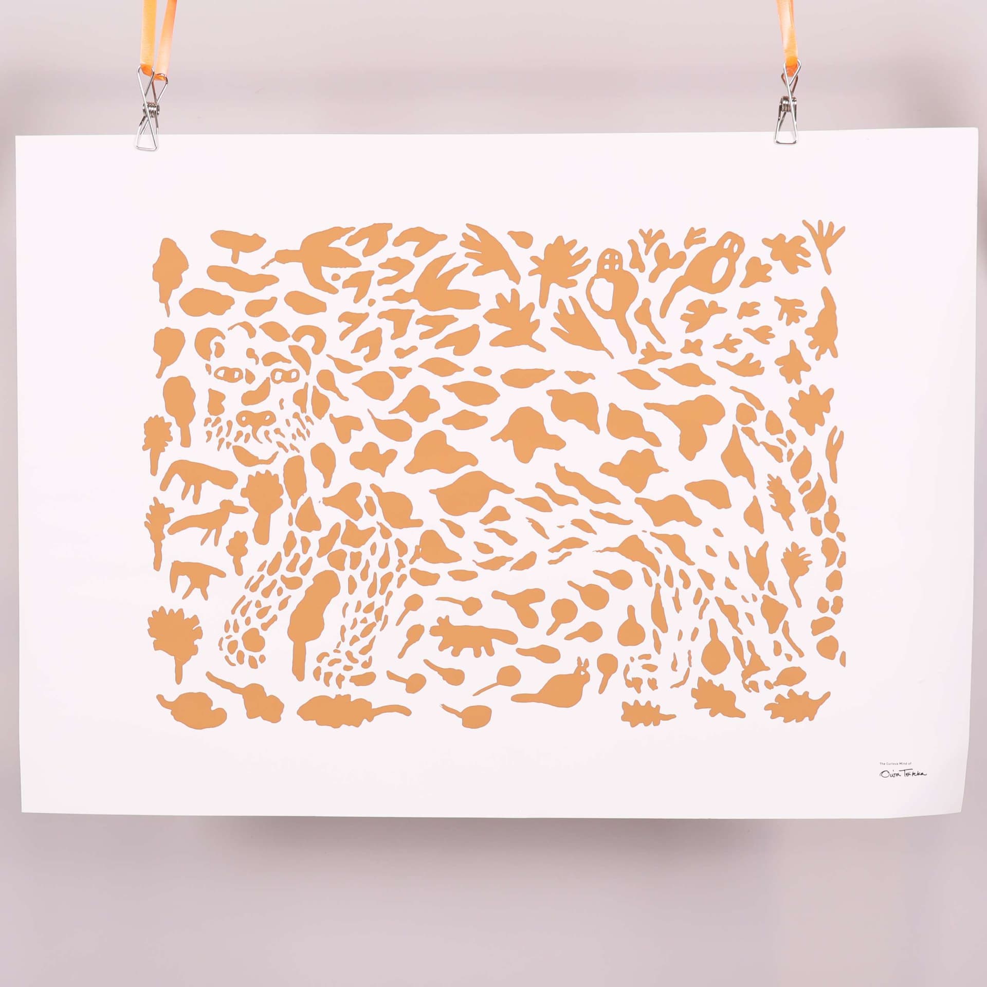 Affisch med leopardmotiv - Oiva Toikka