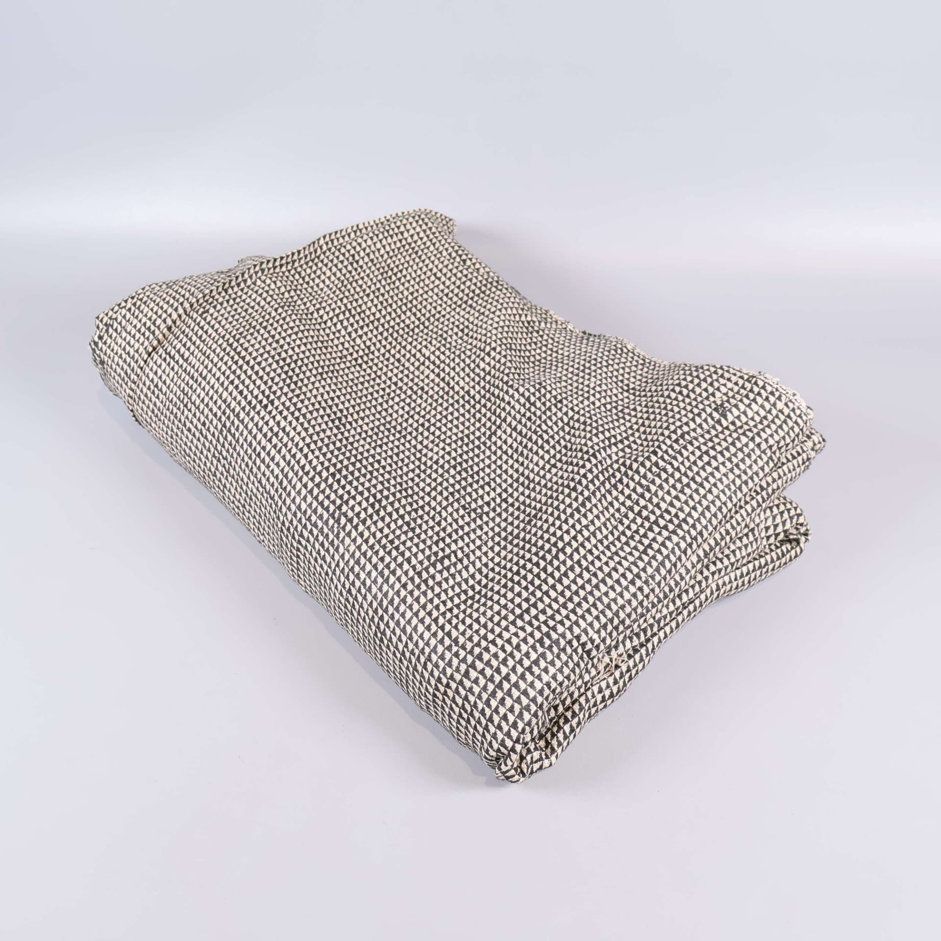 Vintage geometriskt siden tyg - 6 m
