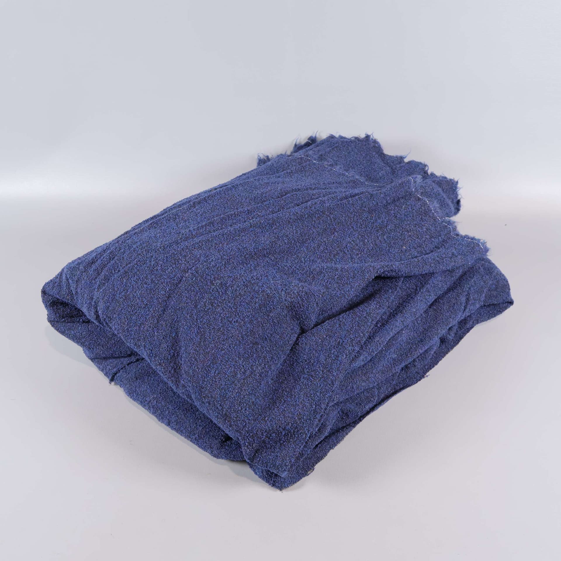 Vintage blått "boucle" tyg - 4 m