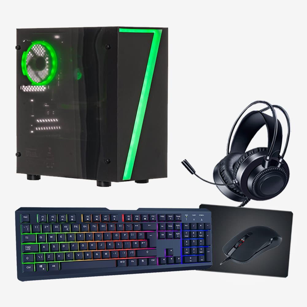 Stone Core Gaming PC Mega Bundle - Keyboard  Mouse  Headset & Mousepad