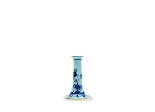 Ginori 1735 003RG00-FCO001 Handcrafted Oriente Italiano Candleholder - Iris - 5.8-Inches - Porcelain - Antico Doccia Shape
