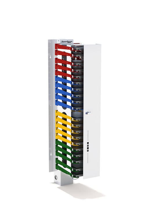 PowerGistics 1T20140 Tower20 Plus Charging Station - 120V AC - Compatible for iPad - Chromebook - Laptops