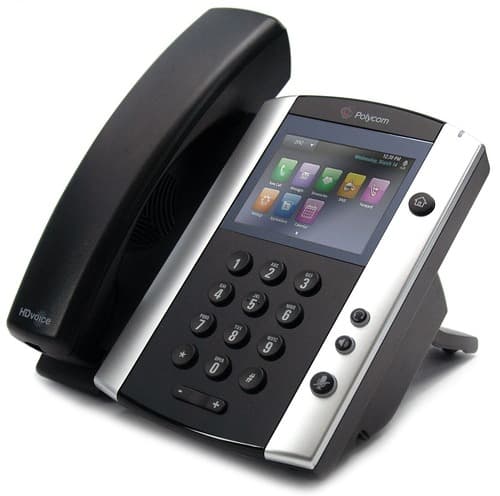 Polycom 2200-48500-001 Corded Business Media Phone - Touchscreen