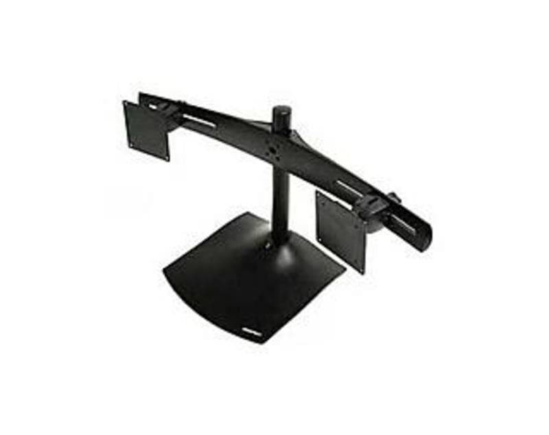 Ergotron DS100 Dual-Monitor Desk Stand, Horizontal (Black)