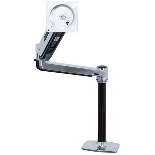 Ergotron 45-384-026 Monitor Mounting Arm - Polished Aluminum - Height Adjustable - 46 Inches Screen Support - 30 lbs. Load Capacity - 75 x 75, 100 x 1