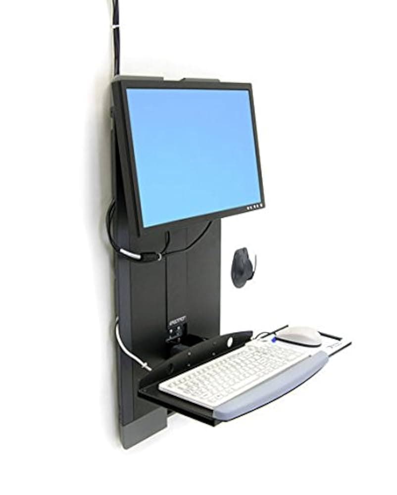 Ergotron StyleView 60-593-195 Vertical Lift Keyboard & Monitor Mount