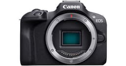 Canon 6052C002 EOS R100 Mirrorless Camera - Built-in Flash - Electronic Rolling Shutter - Auto and Manual Focus - Built-in microphone - Electronic Vie