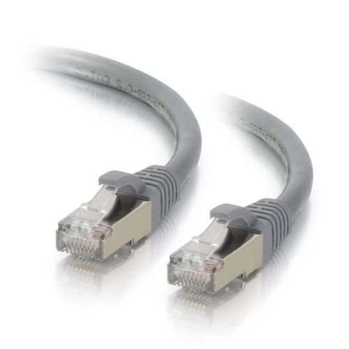 C2G 757120006442 7-feet CAT6a Ethernet Network Patch Cable - Snagless - Shielded (STP) - 1x RJ-45 Male - 1x RJ-45 Male - 10GBase-T - Gray