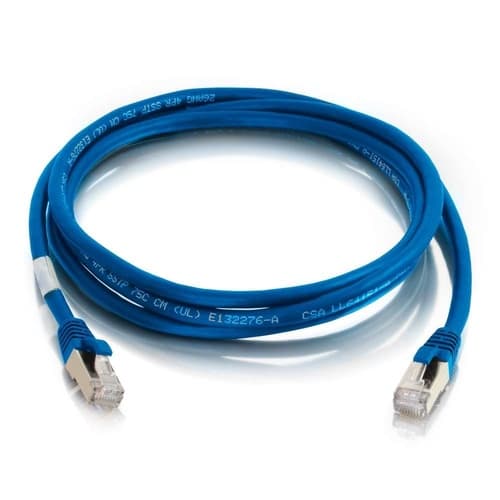 C2G 757120006770 6-feet CAT6a Ethernet Network Patch Cable - Snagless - Shielded (STP) - 1x RJ-45 Male - 1x RJ-45 Male - 10GBase-T - Blue