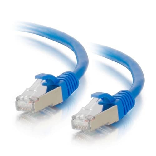 C2G 757120006817 10-feet CAT6a Ethernet Network Patch Cable - Snagless - Shielded (STP) - 1x RJ-45 Male - 1x RJ-45 Male - 10GBase-T - Blue