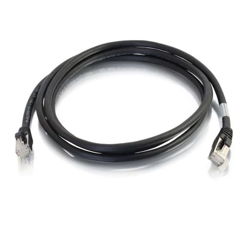 C2G 757120008200 15-feet CAT6 Ethernet Network Patch Cable - Snagless - Shielded (STP) - 1x RJ-45 Male - 1x RJ-45 Male - Black